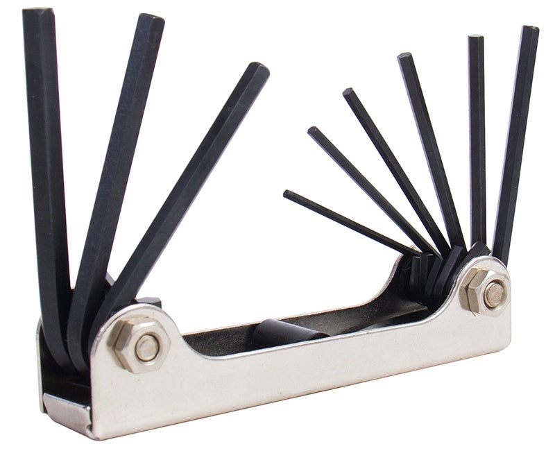 TST95365 - HEX KEY SET 9 PIECE FOLDING 5/64" 1/4"