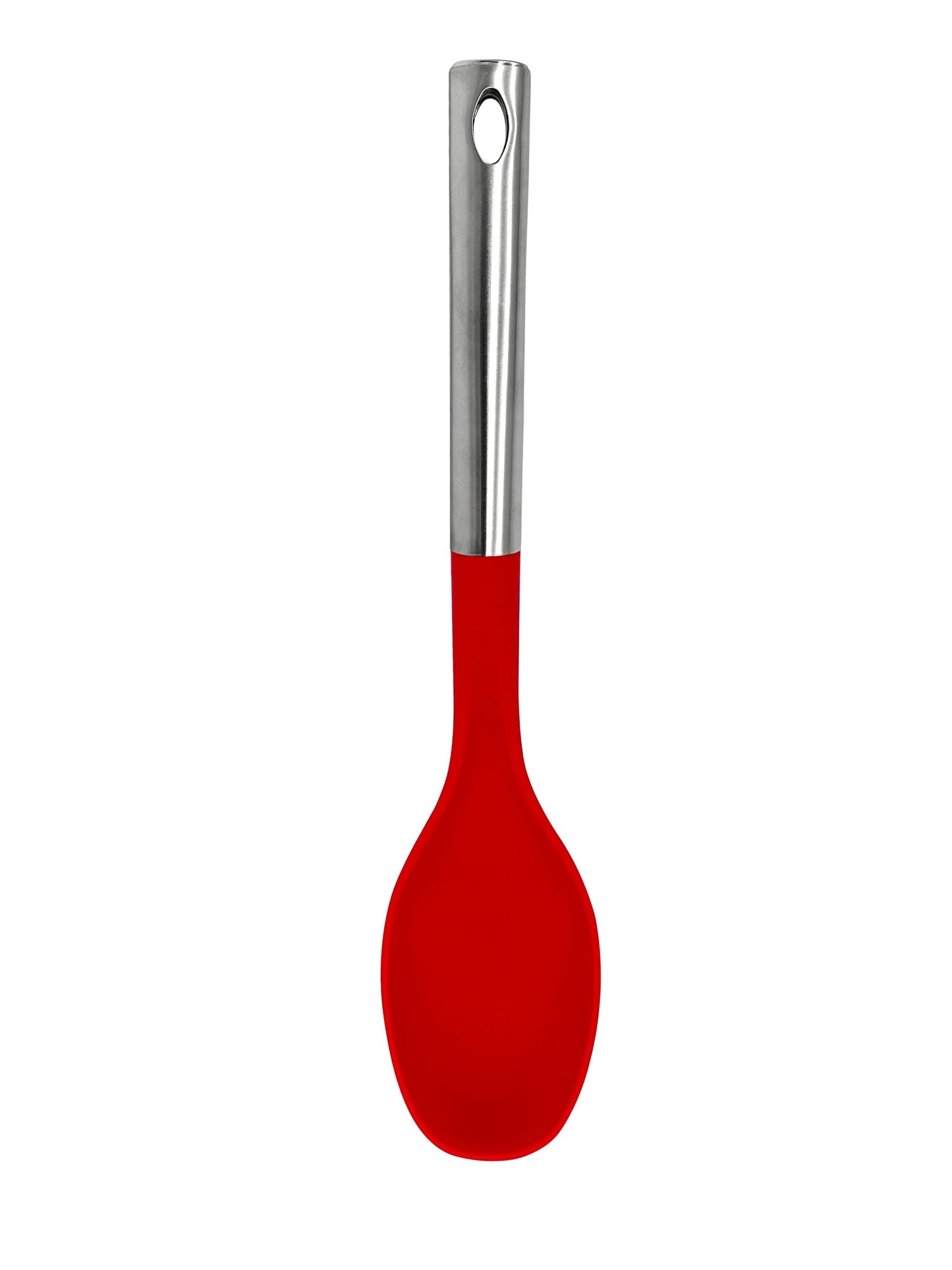 M8571/A - Millvado - Nylon Utensils SS Handle, Solid Spoon, Red,13.5''
