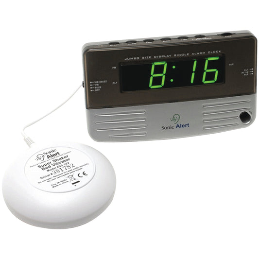 SONALESB200SS -  Sonic Alert Travel Vibrating Alarm Clock White
