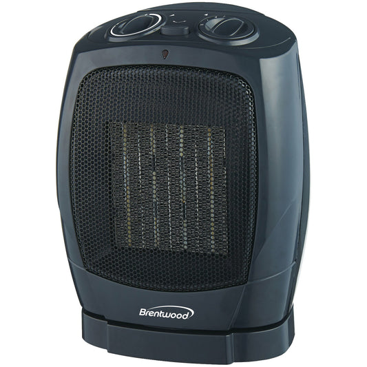 Brehc1600bk - Brentwood ceramic oscillating heater / fan