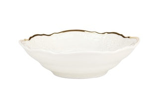 VL-4890-SVBG - Vikko Luxe - Bernadotte white Gold, 9"" Serving Bowl