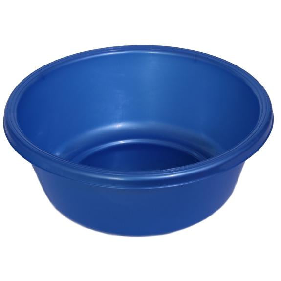1146 - Round Plastic Wash Basin 9in blue