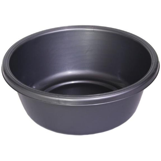 1147 - Round Plastic Wash Basin 9.75in grey