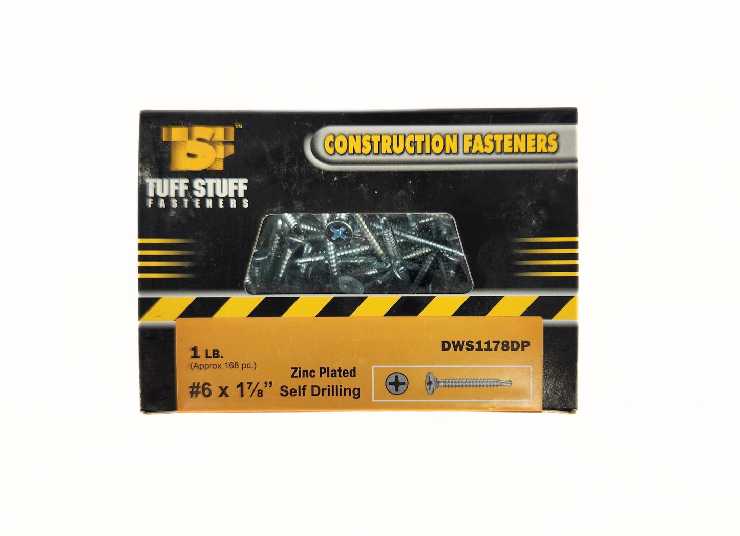 DWS1178DP - 1LB BOX 1-7/8" DRILL POINT DRYWALL SCREWS ZP PHILLIPS DRIVE
