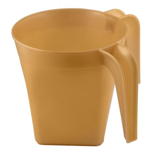 1332 - Square Plastic Wash Cup Gold