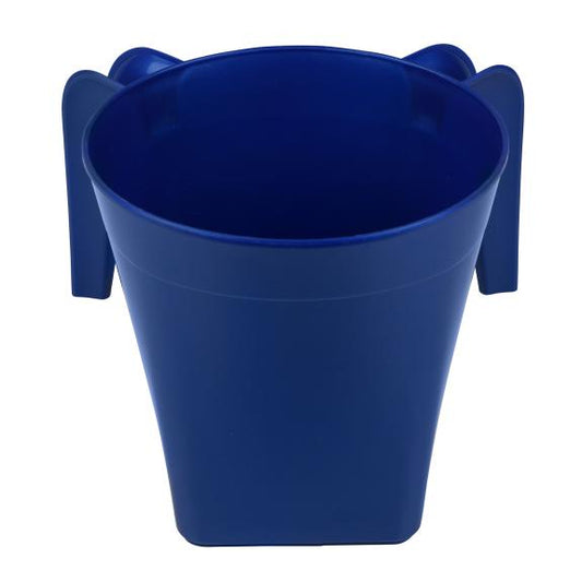 1332  Square Plastic Wash Cup Metallic Blue