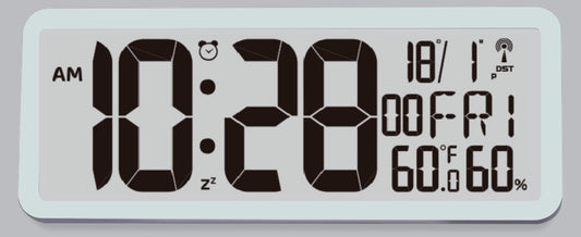 SONNT4682 - Atomic Clock 2 Display W Temperature