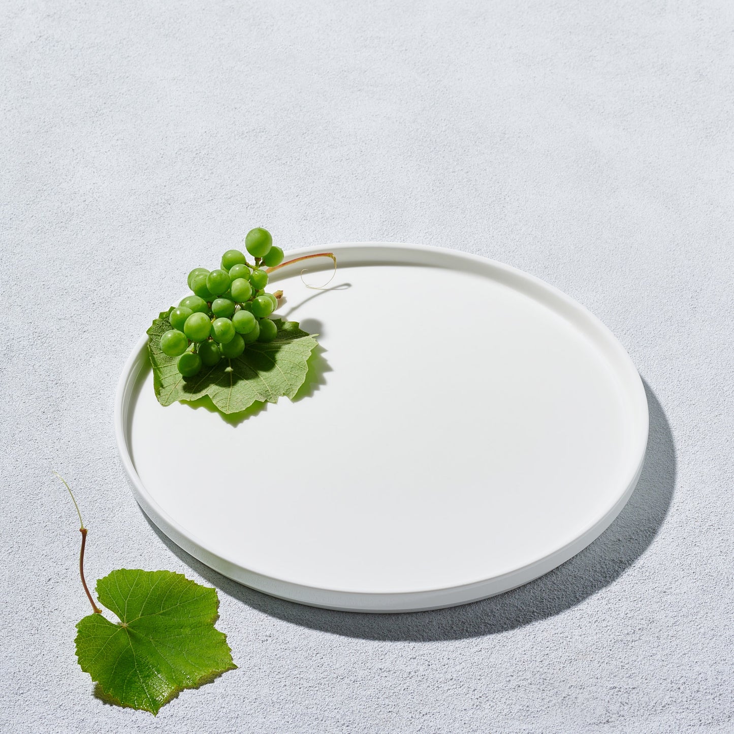 VK-00490 - Vikko - Aidan, White Stackable Bone China, Round Plate 12"