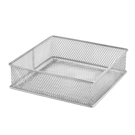 1595 - Mesh Organizer Basket 6x6 Silver