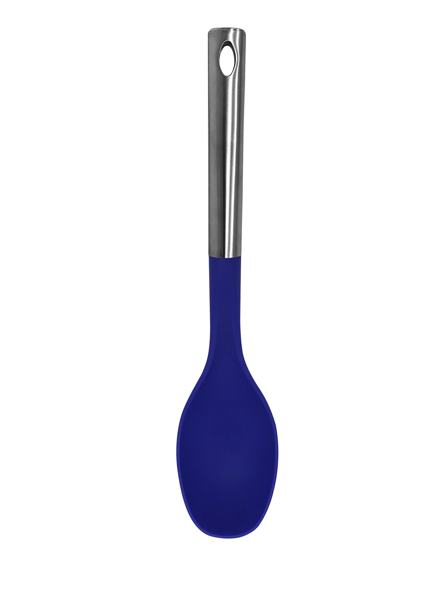 M8572/A - Millvado - Nylon Utensils SS Handle, Solid Spoon, Blue,13.5''