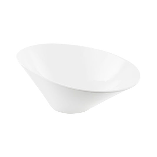 VL-0308-2 - Vikko Lightning - Oval Spirit White Bowl, 82 oz, 14''