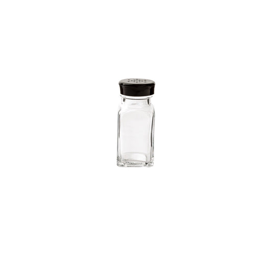 TR-07121005 - Trudeau - Glass, Wink Salt & Pepper Shaker, Black Top