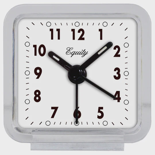 21038 - La Crosse Quarts Alarm Clock Clear