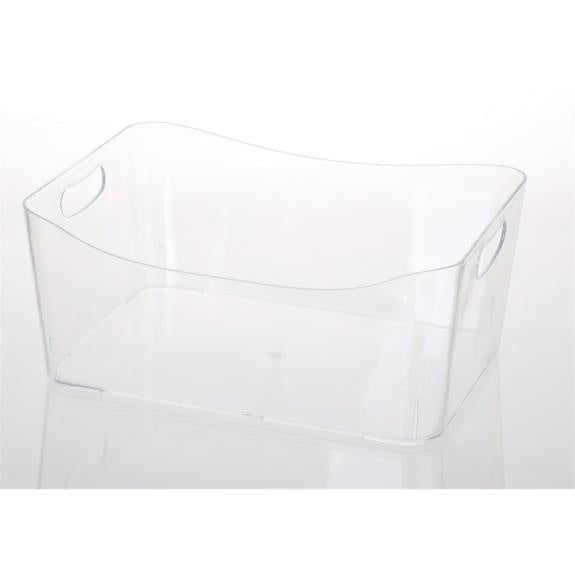 2159 - Plastic Storage Basket Small Clear
