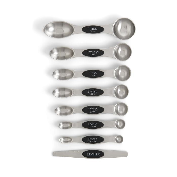 22146 - Dual-Sided Magnetic Measuring Spoons with Leveler