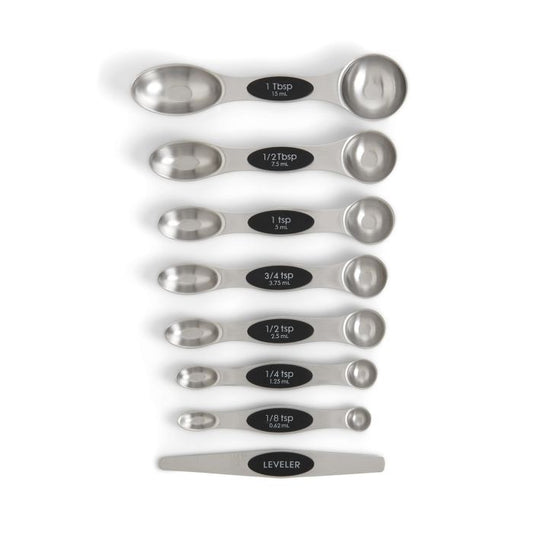 22146 - Dual-Sided Magnetic Measuring Spoons with Leveler