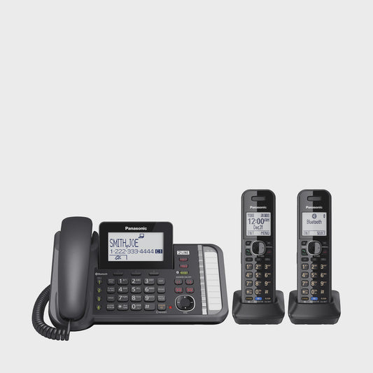KX-TG9582B - 2-Line Corded/Cordless Phone System with 2 Handsets. Black
