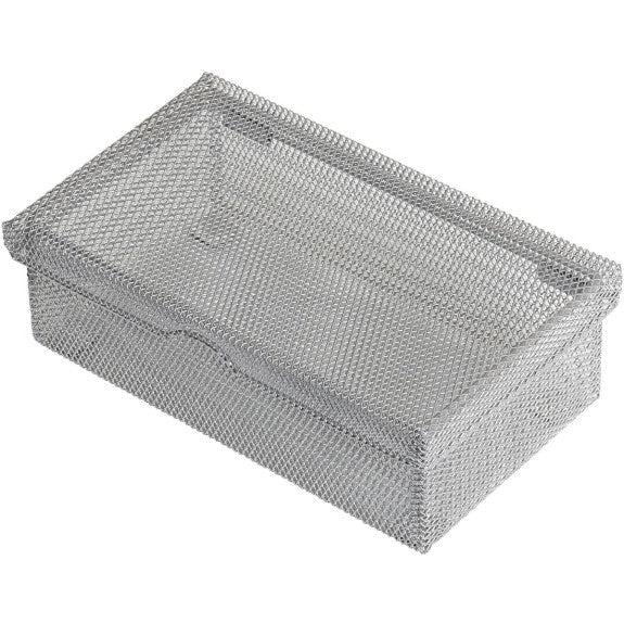 2307 - Hinged Mesh Pencil Box Silver Small