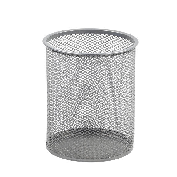 2210 - Mesh Pen Holder Silver Small