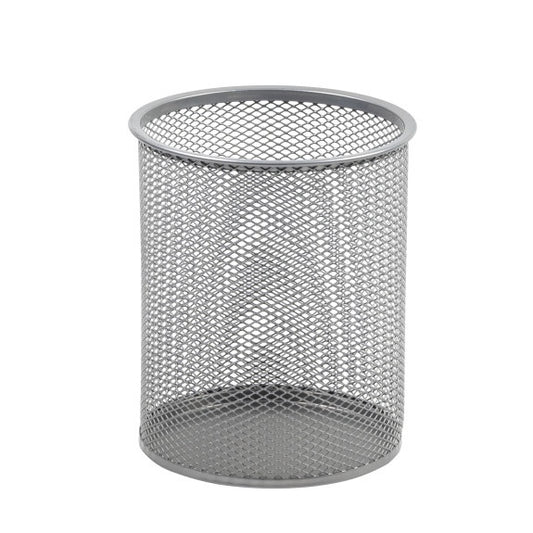 2210 - Mesh Pen Holder Silver Small