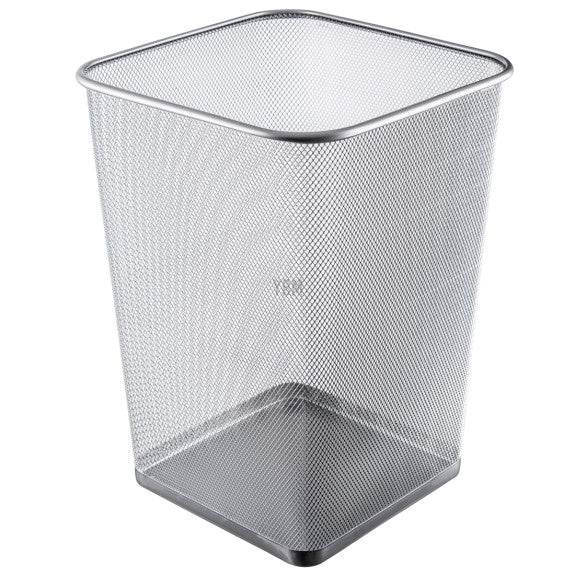 2487 - Big Square Waste Basket Silver