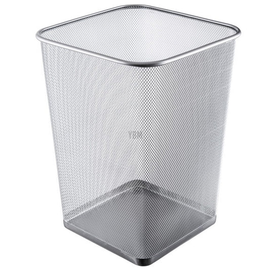 2487 - Big Square Waste Basket Silver