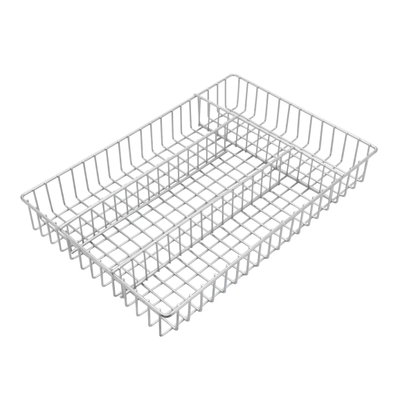 2558 - Metal Wire Chrome Plated Cutlery Tray, 4
