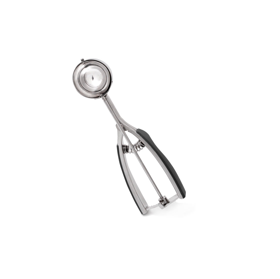 M53525-BK - Millvado - SS Ice Cream Scoop With Soft Grip Handles, Medium 1.9'' Dia Black