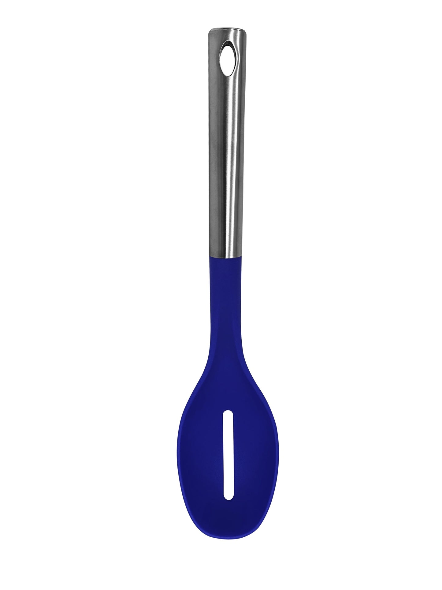 M8572/B - Millvado - Nylon Utensils SS Handle, Slotted Spoon, Blue,13.5''