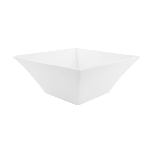 VL-0345 - Vikko Lightning - Square White Bowl, 105 oz, 10"