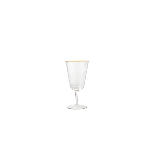 VD-3011-OGR - Vikko Decor - Optic, Gold Rim, Wine Glass, 11 Oz