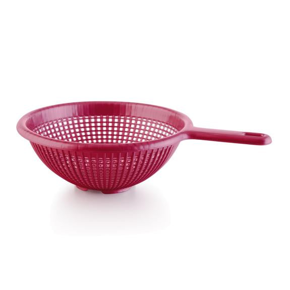 31-1129- Plastic Strainer with Handle 8.5 inch Red