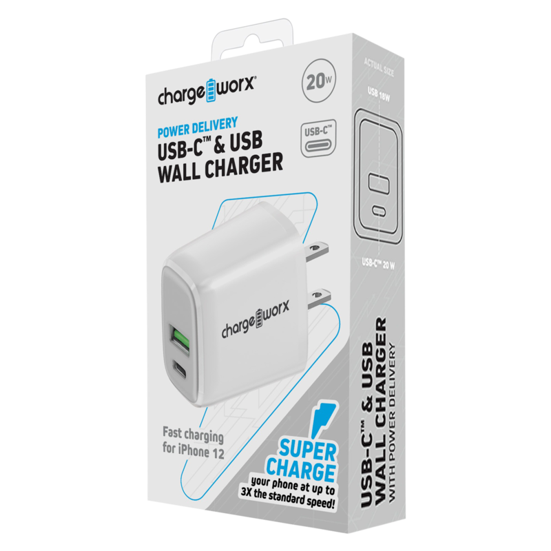 CHA-CX3097WH - 20W Dual Port Wall Charger