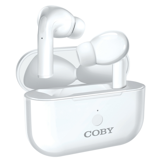 COBY-CETW516WHT - Coby True Wireless Earbuds w Charging Case White
