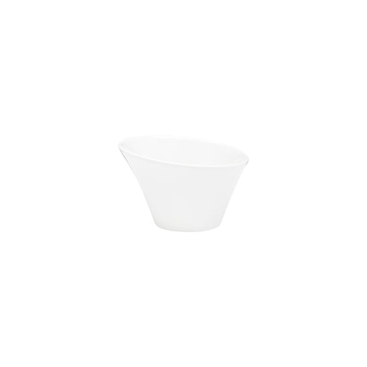 VL-428 - Vikko Lightning - Jersey, White Slanted Small Bowl, 7 oz