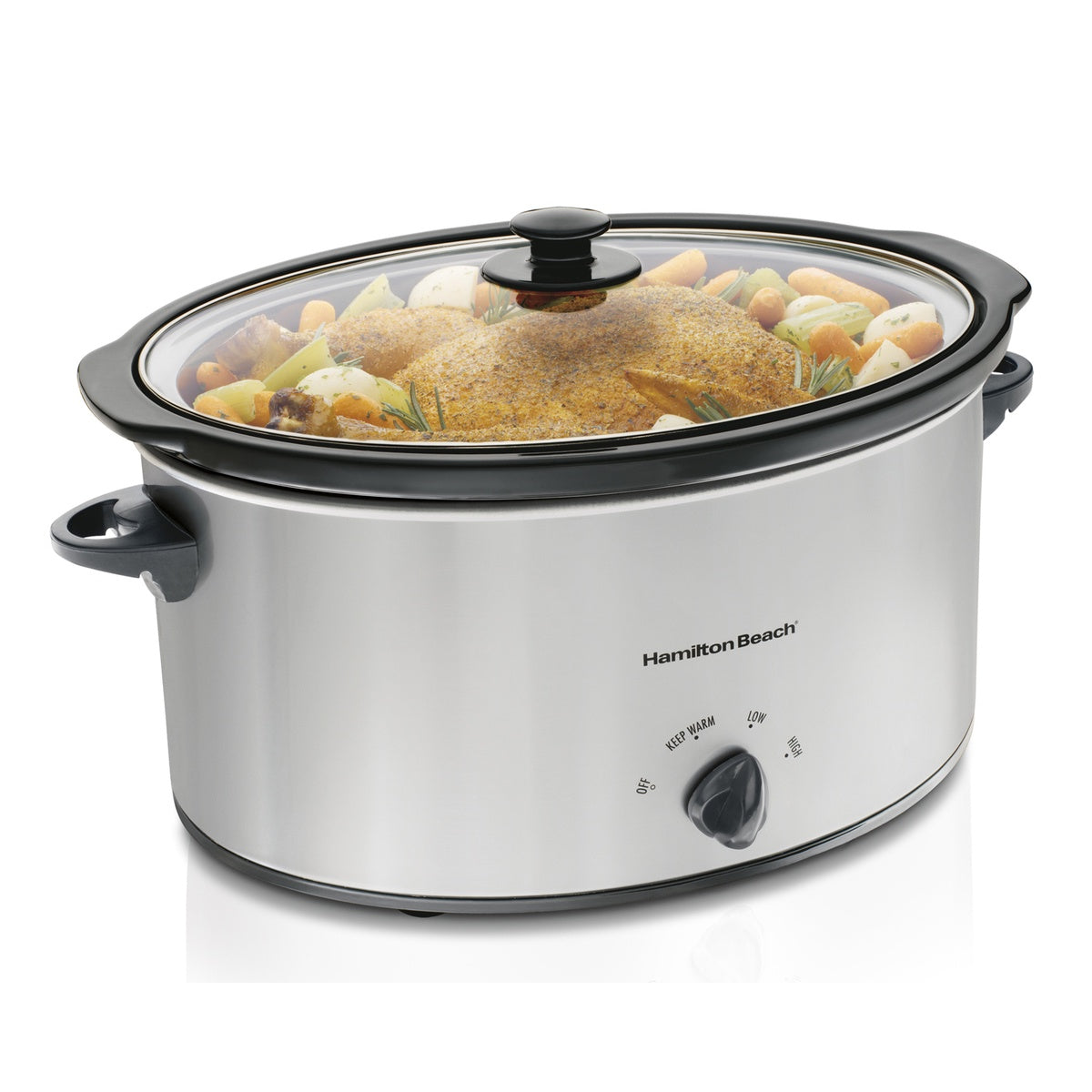 33167 - Hamilton Beach 6Qt Slow Cooker Chrome