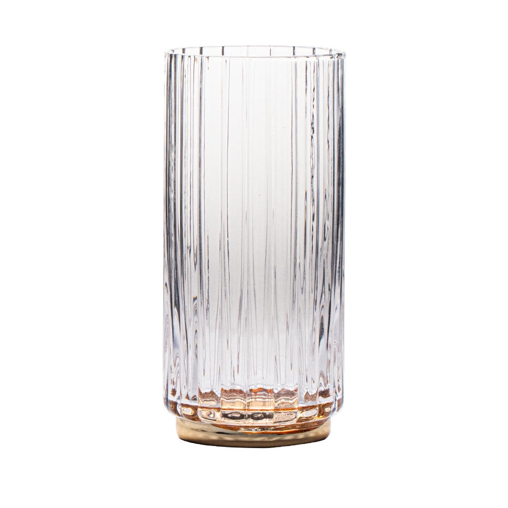 VD-15-EG - Vikko Decor- Elegant, Gold, Highball Glass, 15.5 Oz