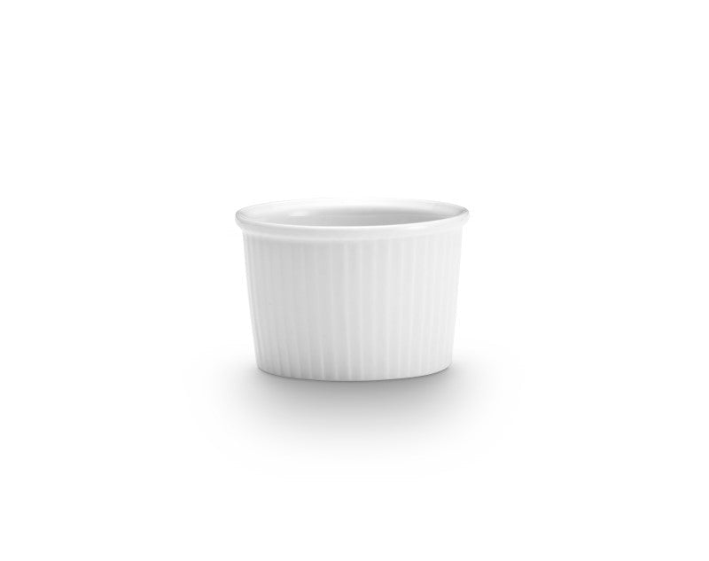 VL-0763-1 - Vikko Lightning - White Round Ramekin, 3.5 oz, 3""