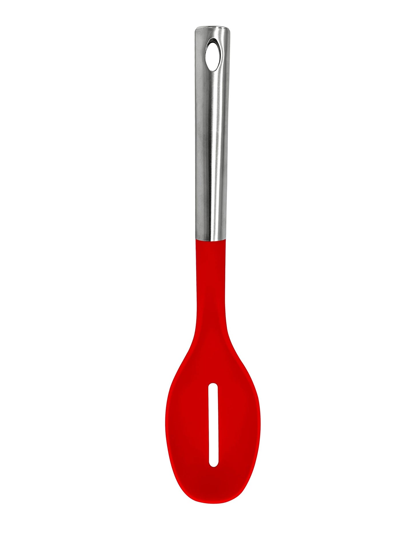 M8571/B - Millvado - Nylon Utensils SS Handle, Slotted Spoon, Red,13.5''