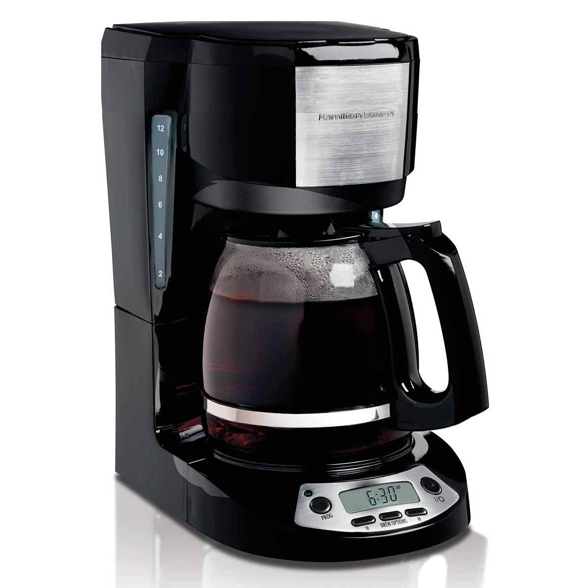 49615 - Hamilton Beach 12C Programmable Coffee Maker Black