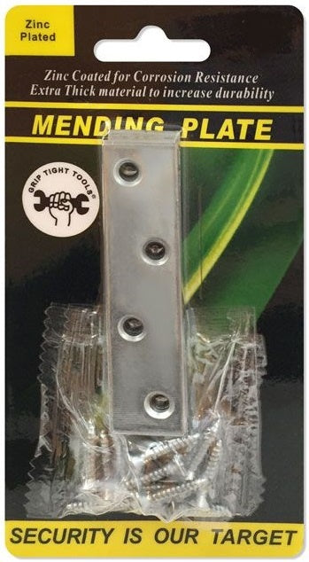GT-840BL - MENDING PLATE-ZINC 4/PK-4"