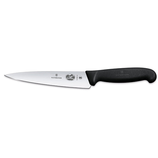 5.2003.15/40570 - Victorinox - Fibrox Pro Chef Knife, Straight, 6"", Black