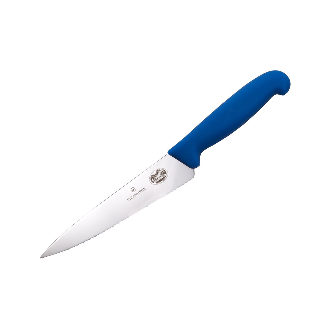 5.2032.15 - Victorinox - Fibrox Pro Chef Knife, Serrated, 6"", Blue