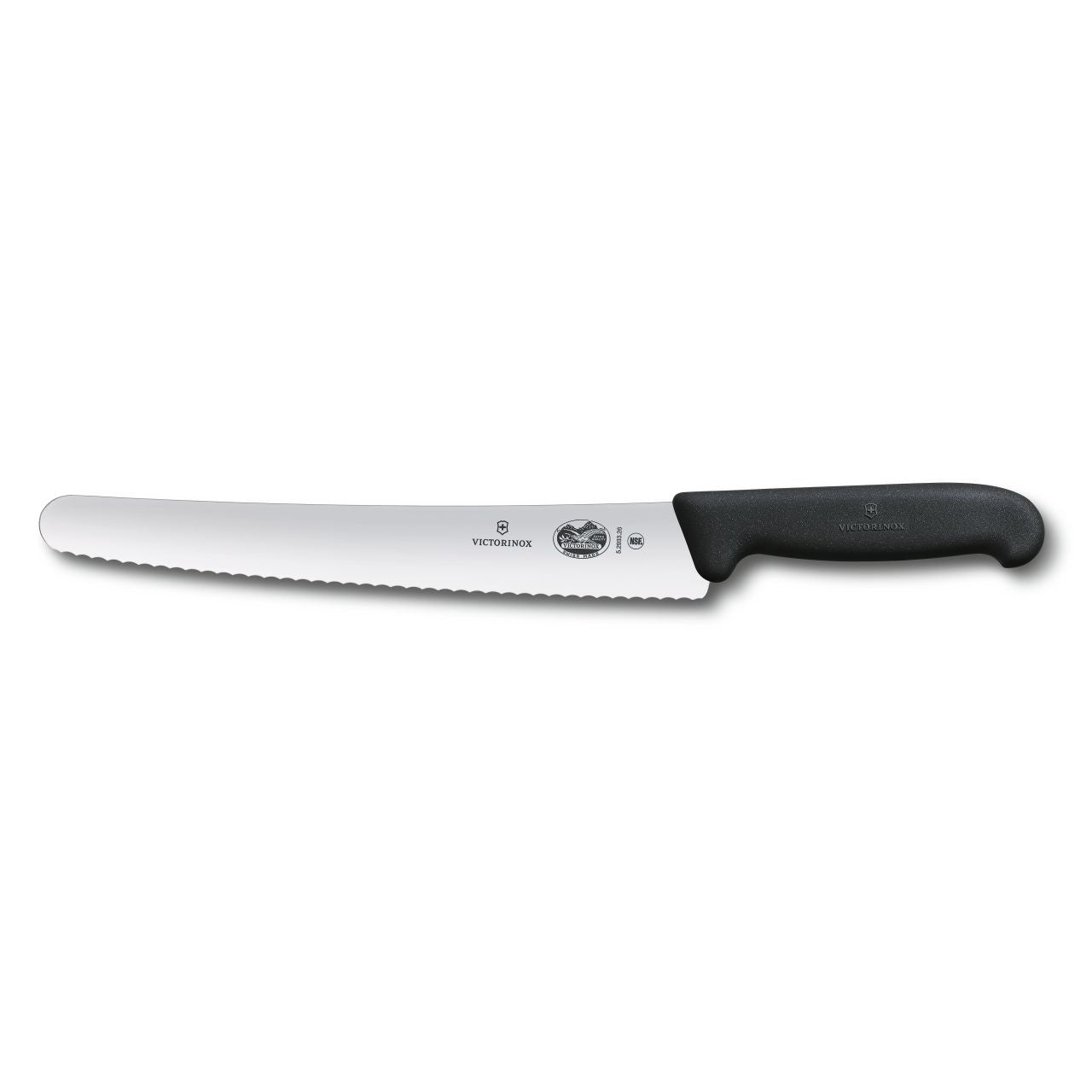5.2933.26/40547 - Fibrox Pro Bread Knife, Serrated, Round Tip, 10.25 "", Black