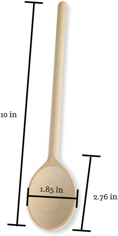 10 Inch Wooden Spoons for Cooking