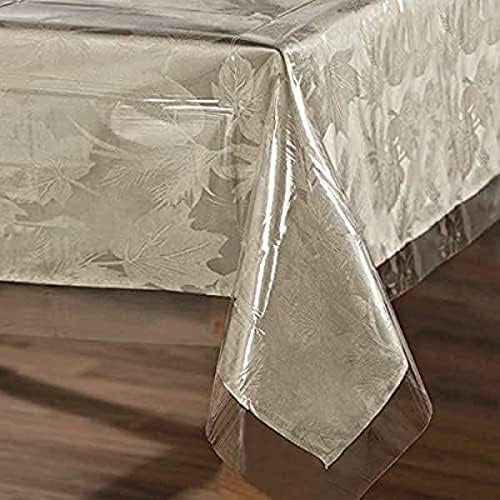 Waterproof 70 x 108 Inch - Oil Proof Spill Proof Vinyl Table Cloth, Wipe Clean Table Cover for Dining Table