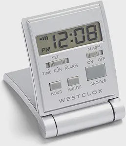 WESTCLOX47508S - Westclox Silver Travelmate Travel Alarm Clock