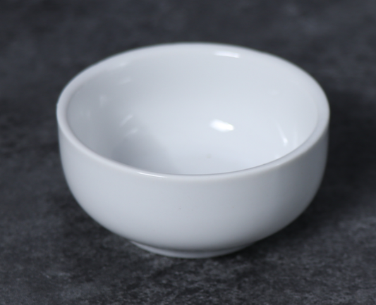 VL-1609 - Vikko - Lightning, Mini Round Appetizer Bowl, 2.5oz, White