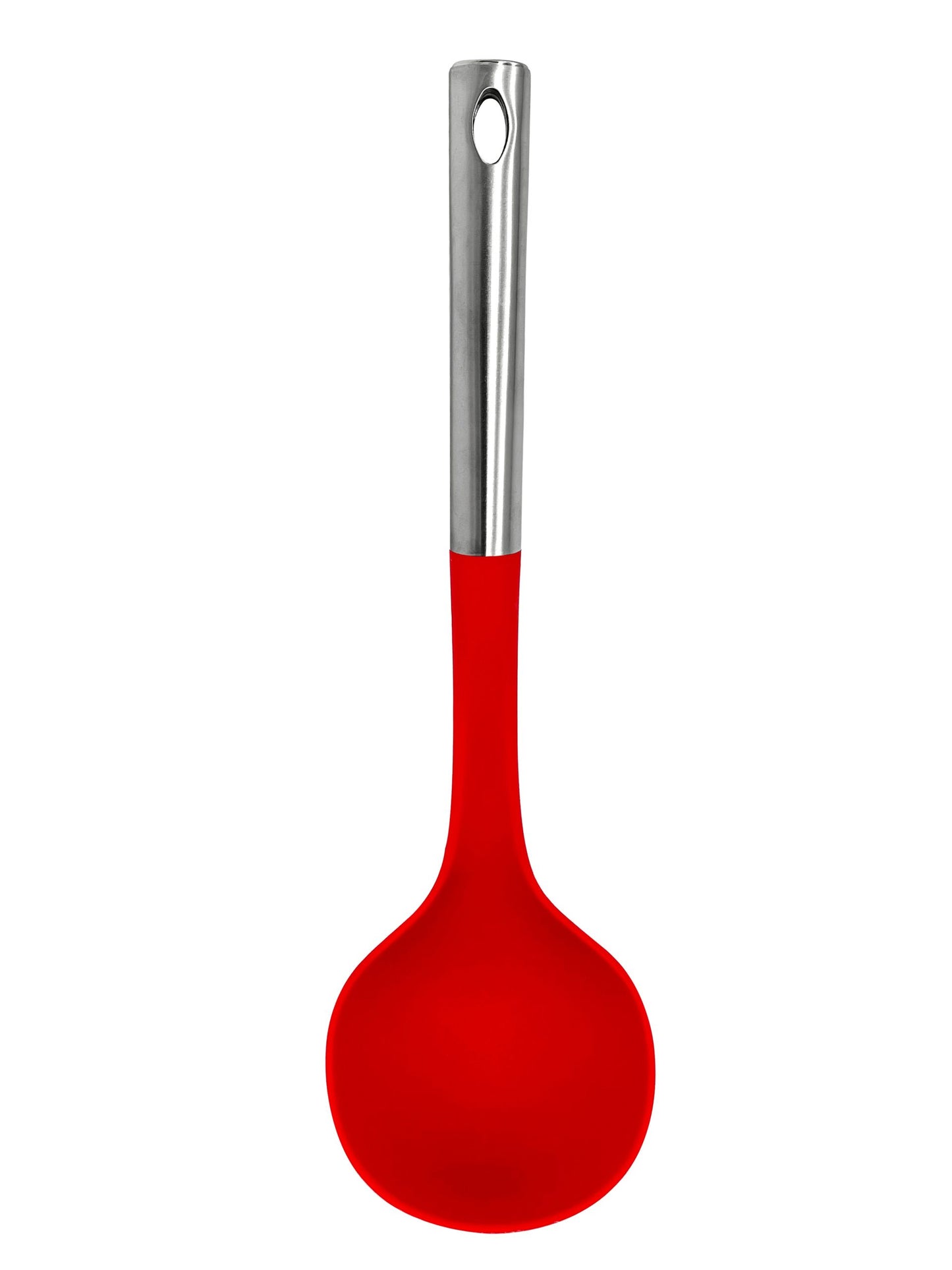 M8571/E - Millvado - Nylon Utensils SS Handle, Soup Ladle, Red, 13""L,