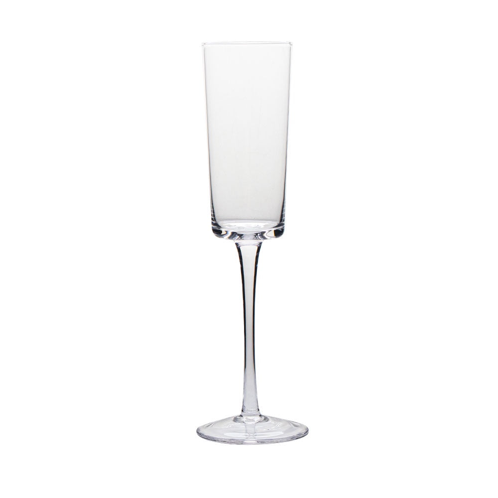VD-08-OC - Vikko Decor- Orchid, Clear, Champagne Flute Glass, 8 Oz